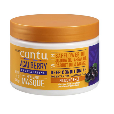 Cantu Acai Berry Revitalizing Treatment Masque - 12 oz - ANNS BEAUTY SUPPLY